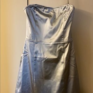 Super sexy satin strapless bodycon dress